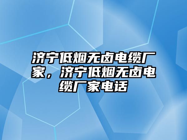 濟(jì)寧低煙無(wú)鹵電纜廠家，濟(jì)寧低煙無(wú)鹵電纜廠家電話